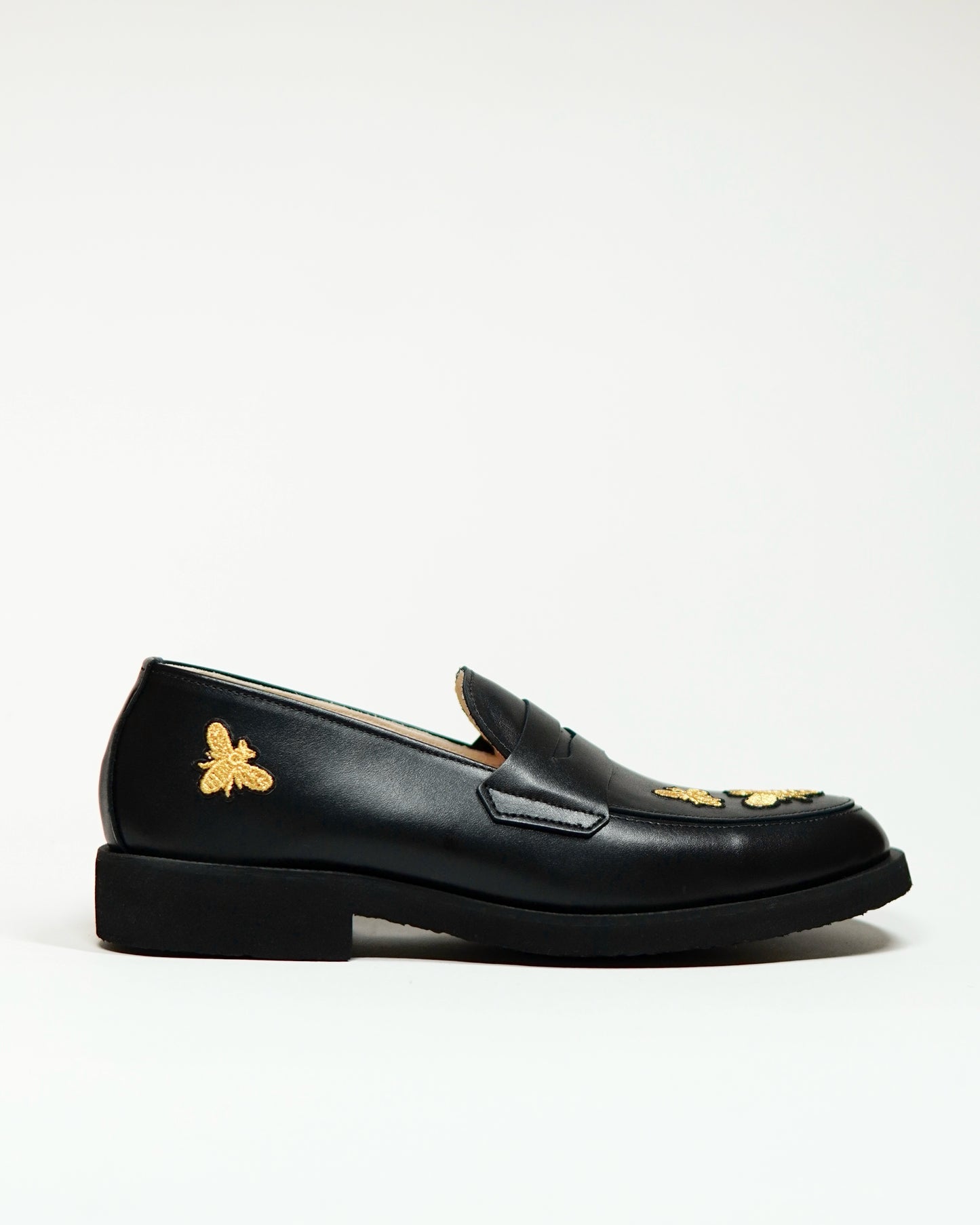 Dára Hive Black Penny Loafer - Pre Order