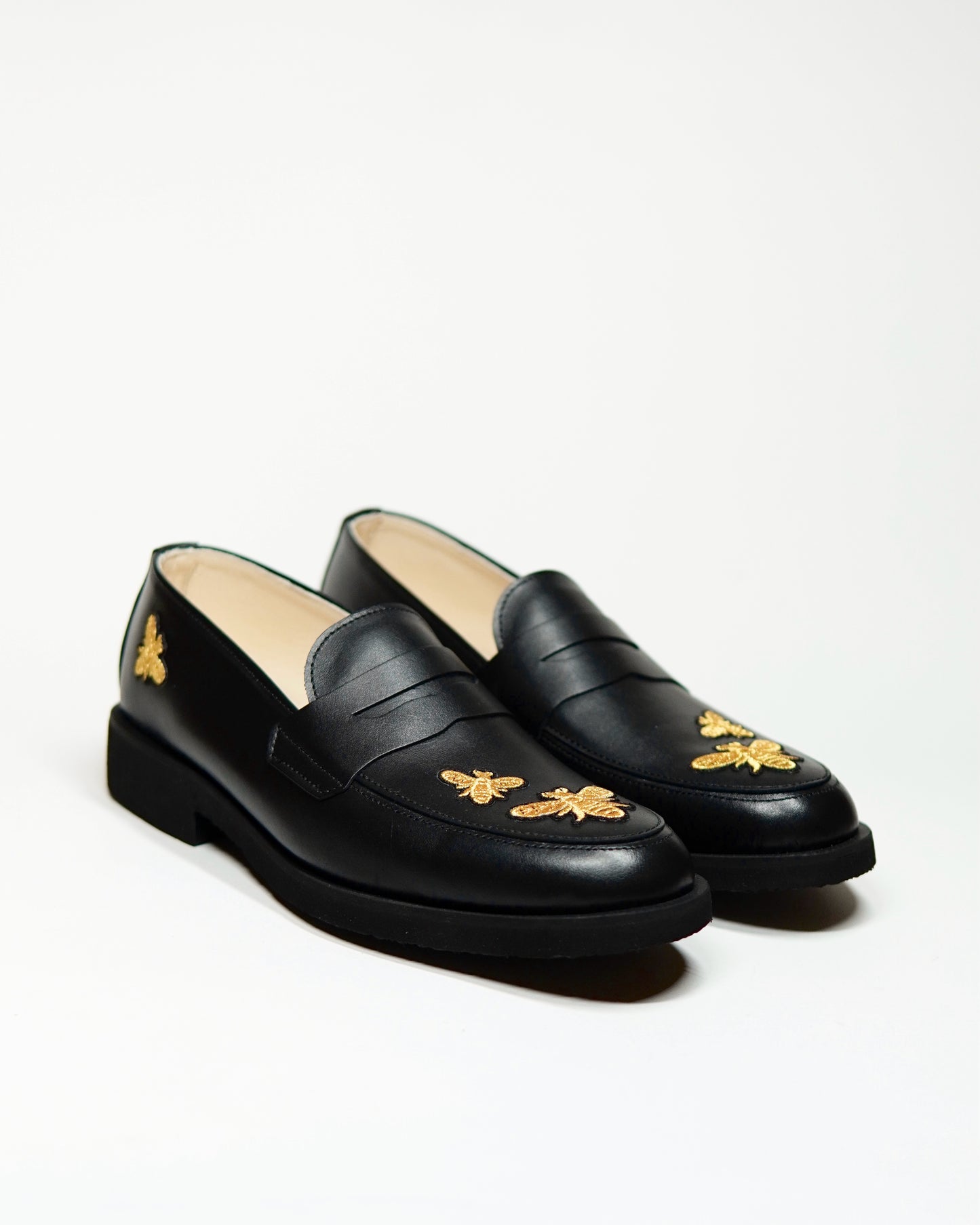 Dára Hive Black Penny Loafer - Pre Order