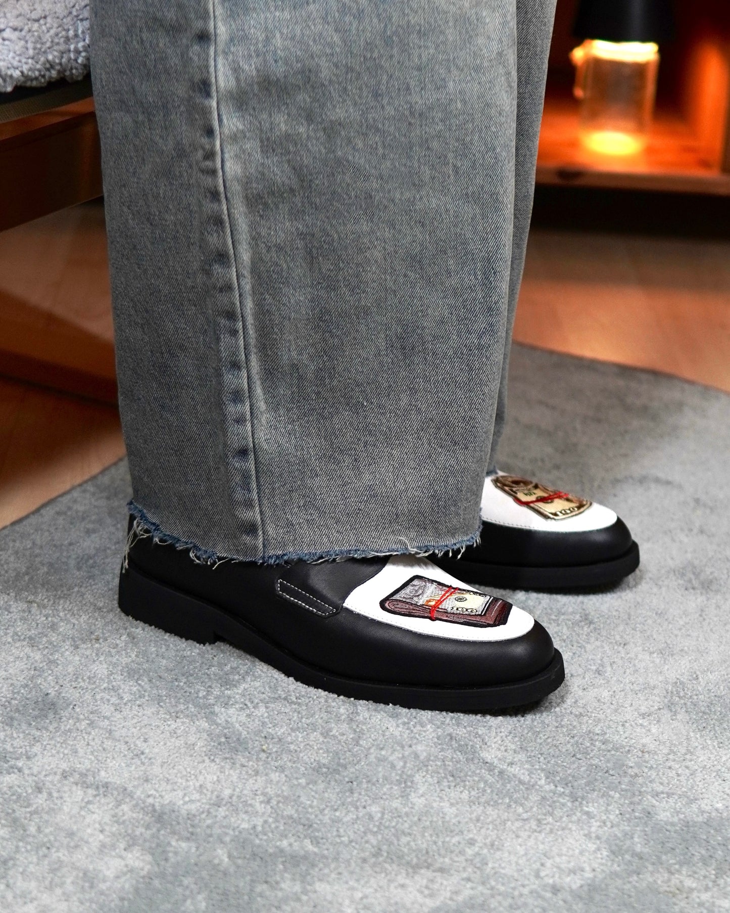 luxury men’s loafers, handmade leather derby shoes, embroidered loafers Nigeria, premium African footwear, men’s designer loafers.
