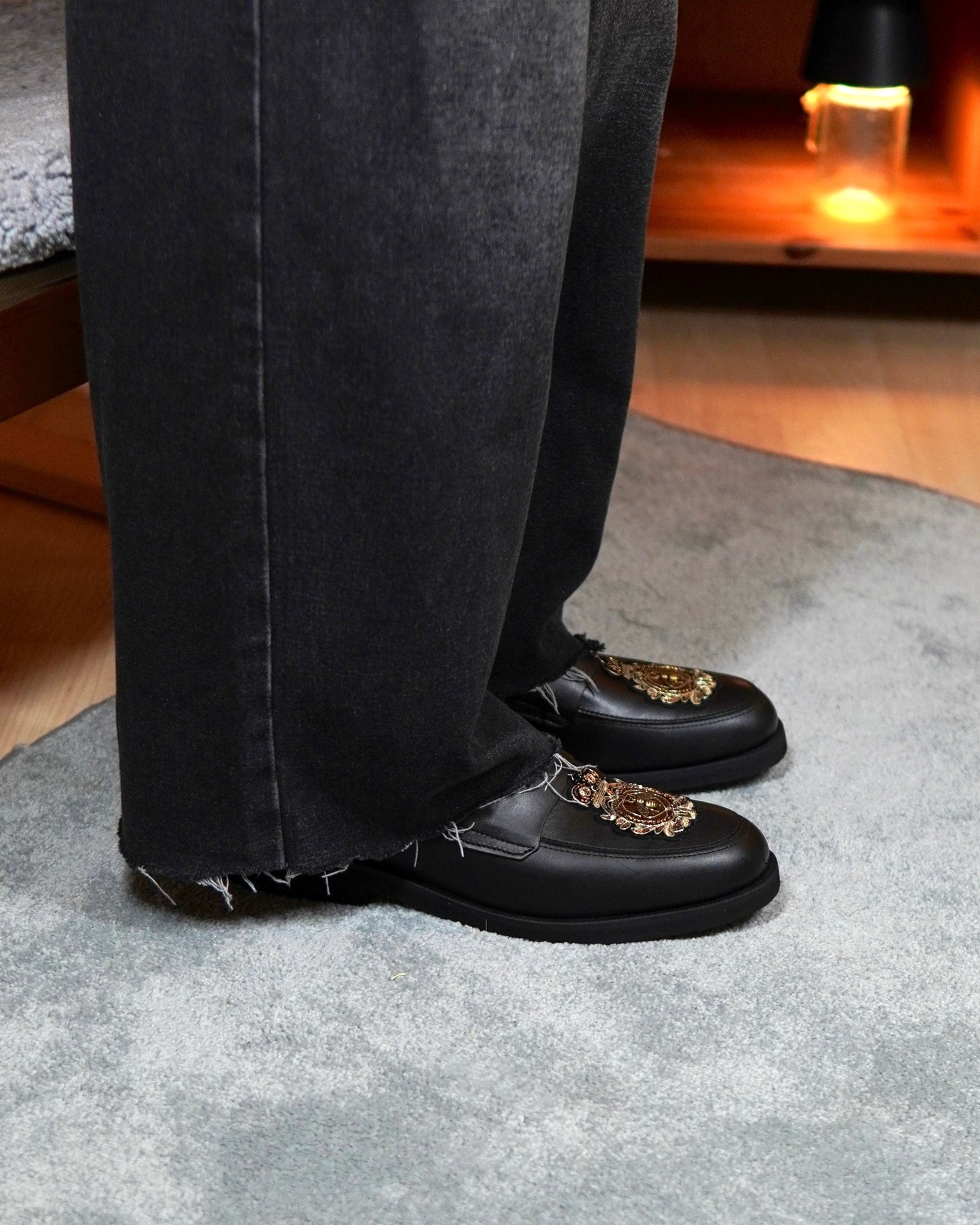 Dára Hive II Black Penny Loafer - Pre Order
