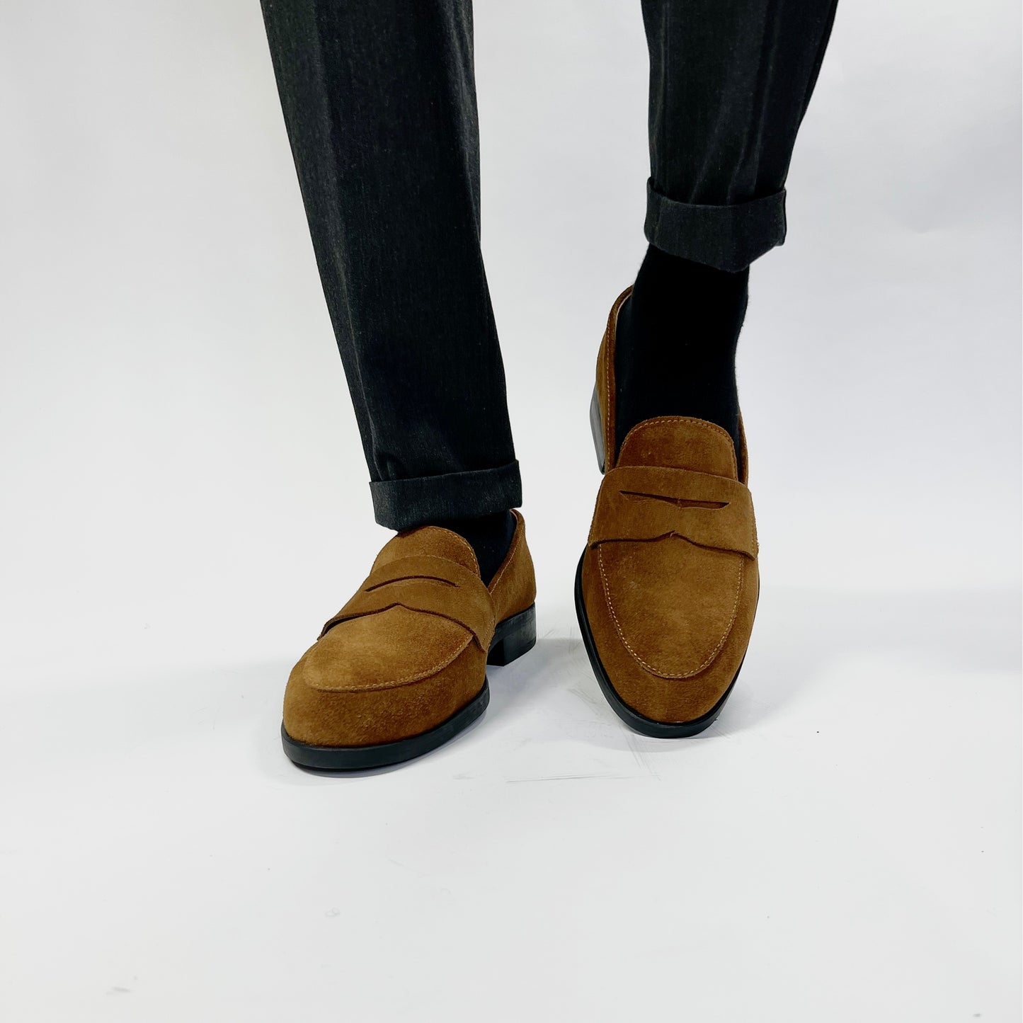 TADÉ brown penny loafer
