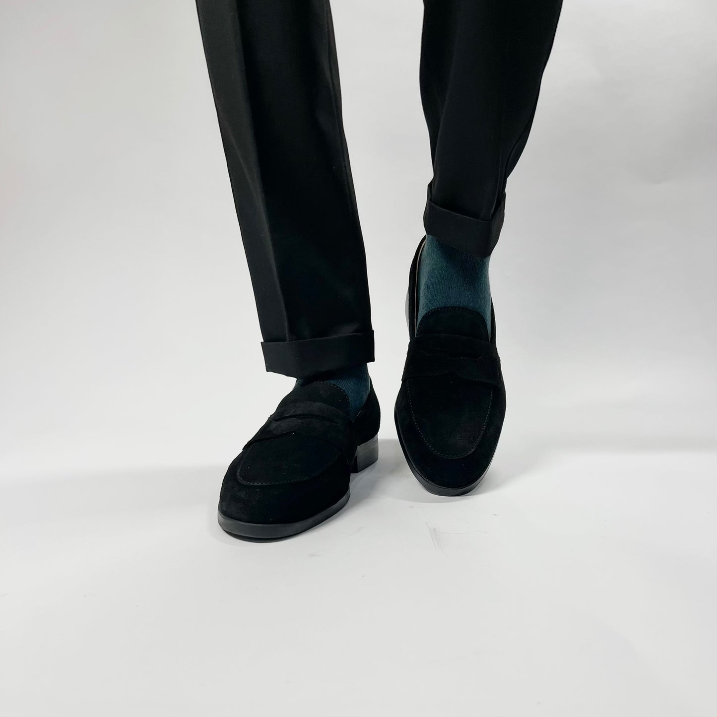 TADÉ black penny loafer