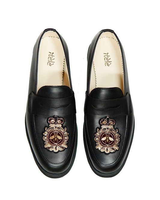 Dára Hive II Black Penny Loafer - Pre Order