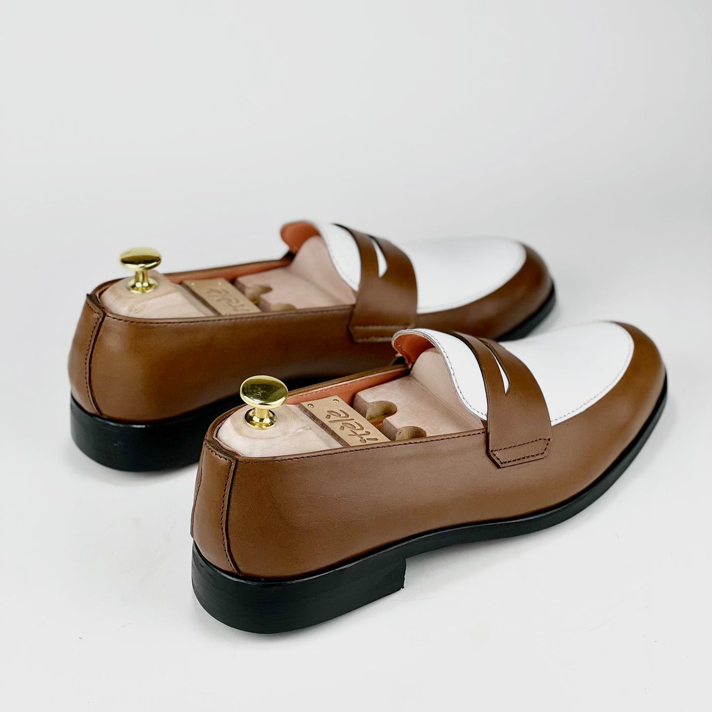 JÀCK brown & white loafer