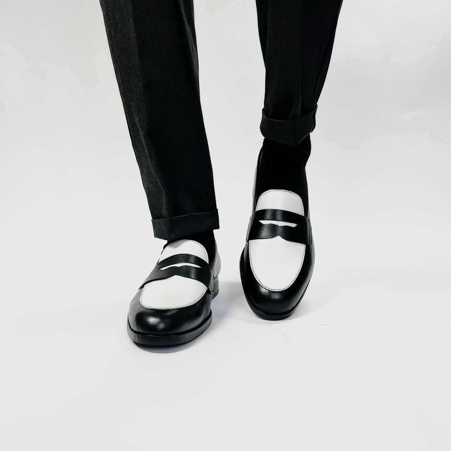 JÀCK black & white loafer